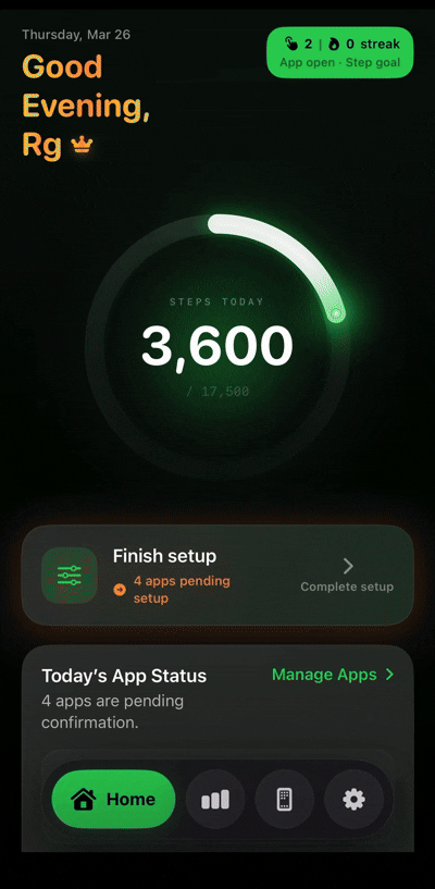 WalkAndUnlock app demo
